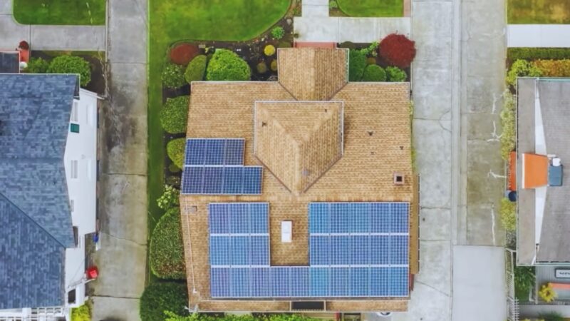 Artificial Grass and Solar Panels for Eco-Friendly Home