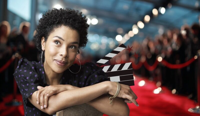 Actress Sophie Okonedo posing confidently on the red carpet